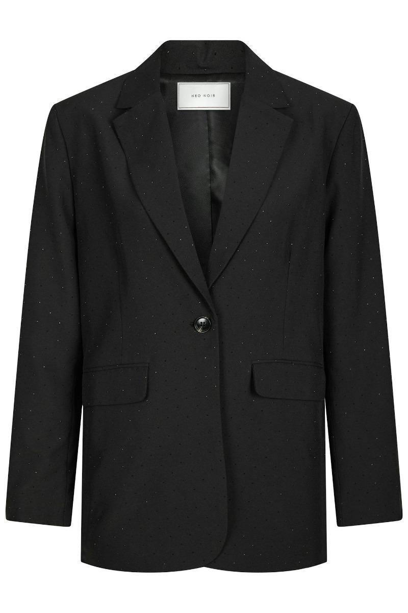 Blazer   Gaby Bedazzled Blazer   Black fra Neo Noir