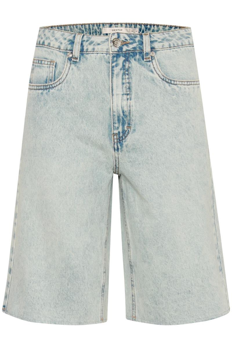 Shorts   Gzasher Hw Long Shorts   Mid Acid Wash (levering Midt April) fra Gestuz