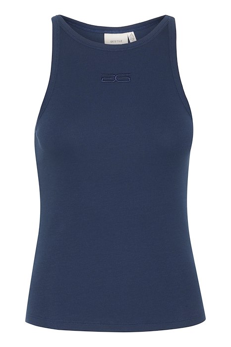Top   Drewgz Sl Logo Tank   Dress Blues fra Gestuz