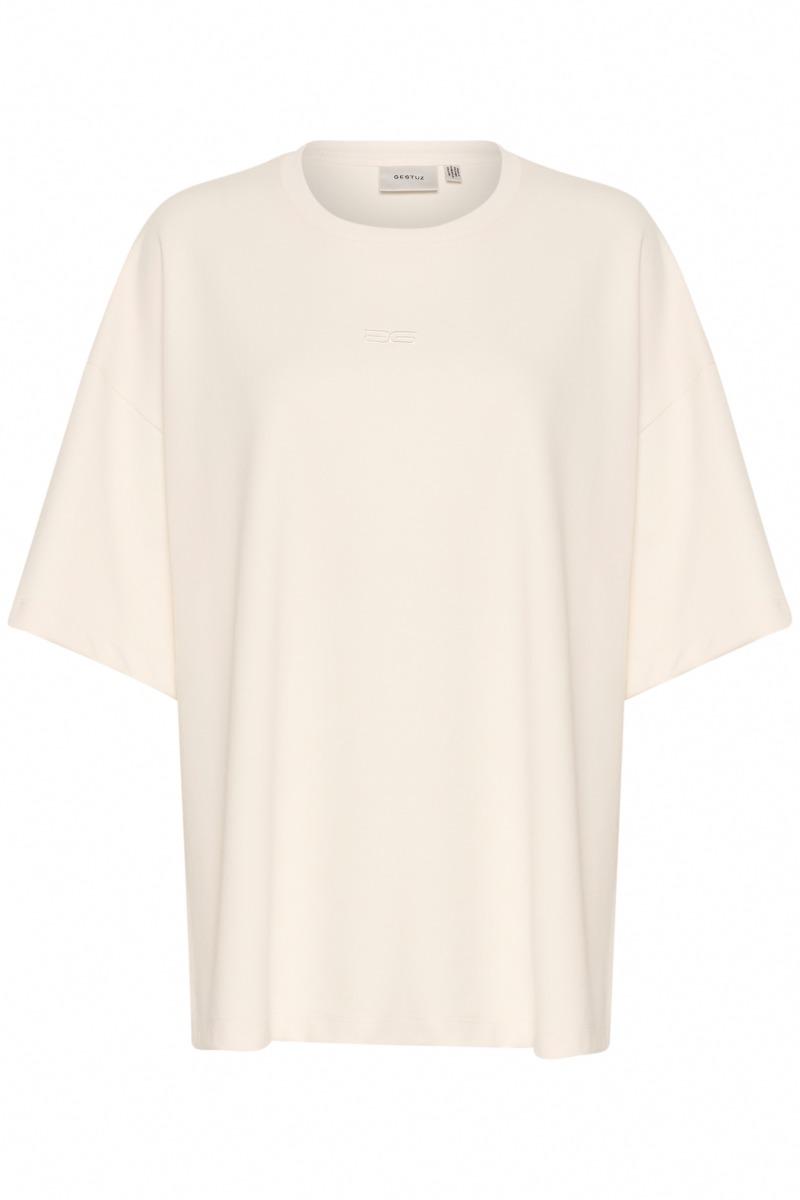 T Shirt   Gzimina Oz Tee   Birch (levering Midt April) fra Gestuz