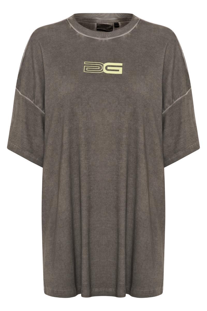 T Shirt   Gzsilmo Tee   Black Oil Washed (levering Midt April) fra Gestuz