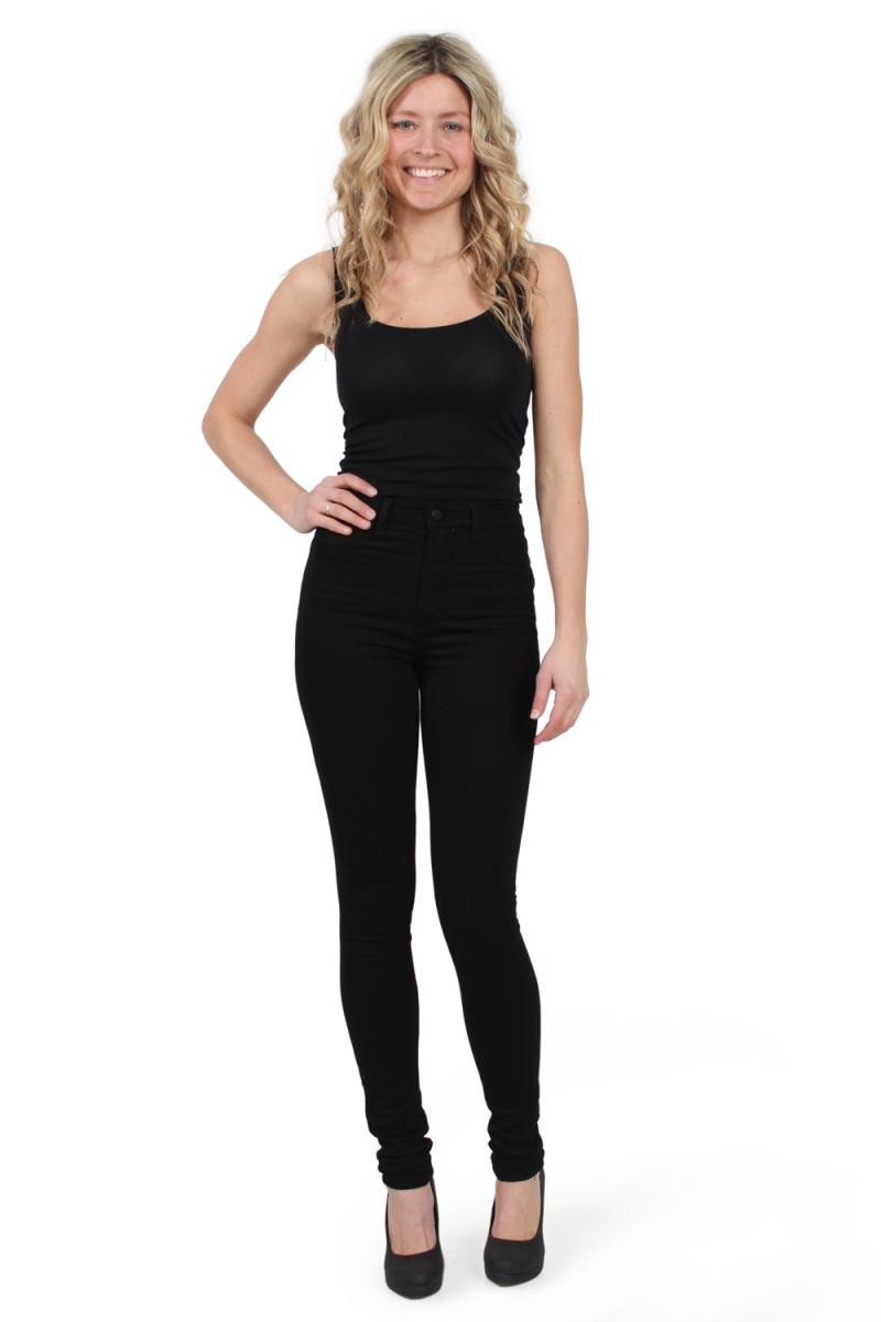 Jeans   One Spo201 High Waist   Black fra Global Funk