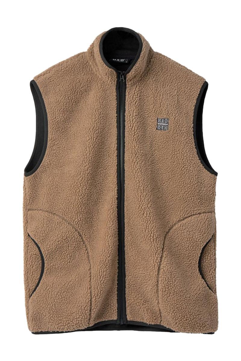 Vest   Basic Langli Pile Waist Coat   Oak fra H2o