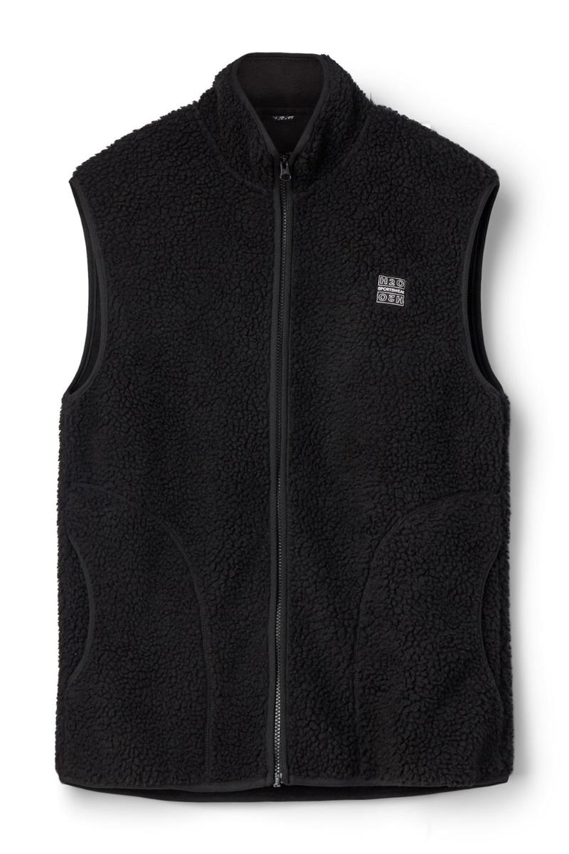 Vest   Langli Pile Waist Coat   Black fra H2o