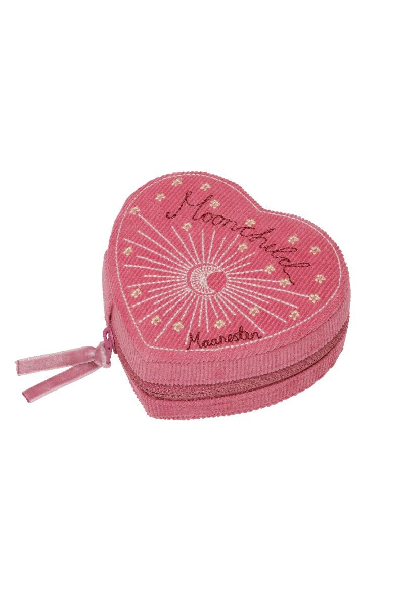 Smykkeskrin   Heart Jewelry Box   Pink fra Maanesten