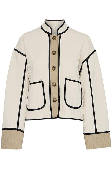 Jakke   Ih Kate Quilted Ja   Almond Milk fra Ichi