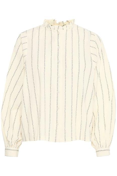 Skjorte   Qsima Shirt   Bow Stripe fra Ichi