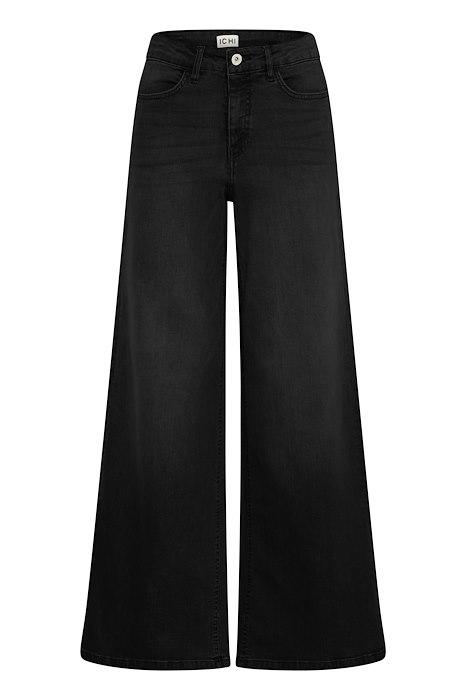 Jeans   Twiggy Wide Mw   Black fra Ichi
