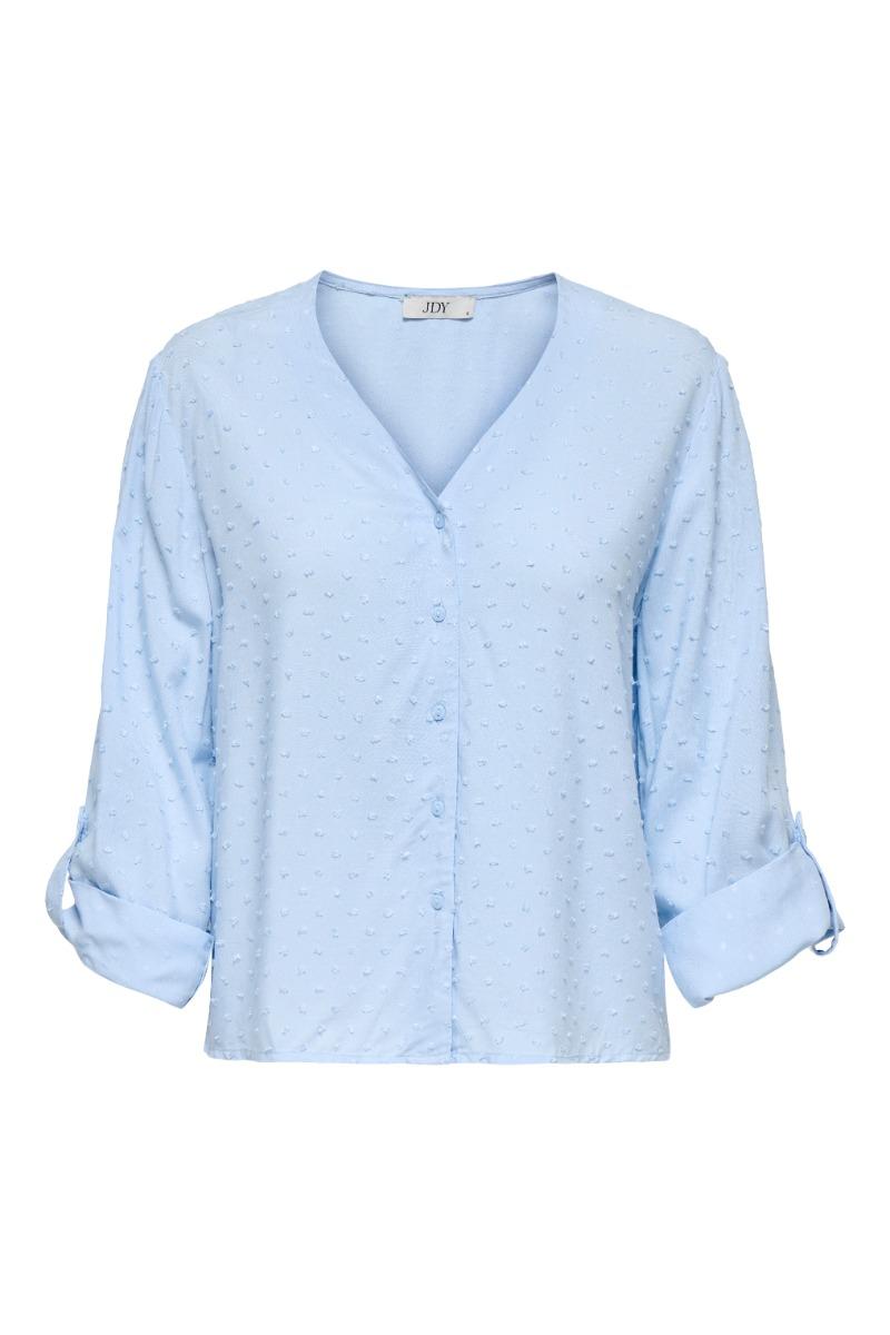 Bluse   Diana Life 7 8 Dobby Shirt   Kentucky Blue fra Jdy