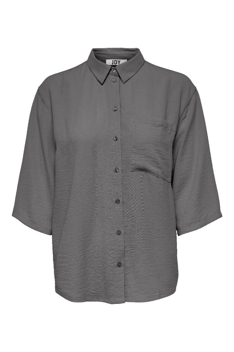 Skjorte   Divya Life 3 4 Loose Shirt   Steel Gray fra Jdy
