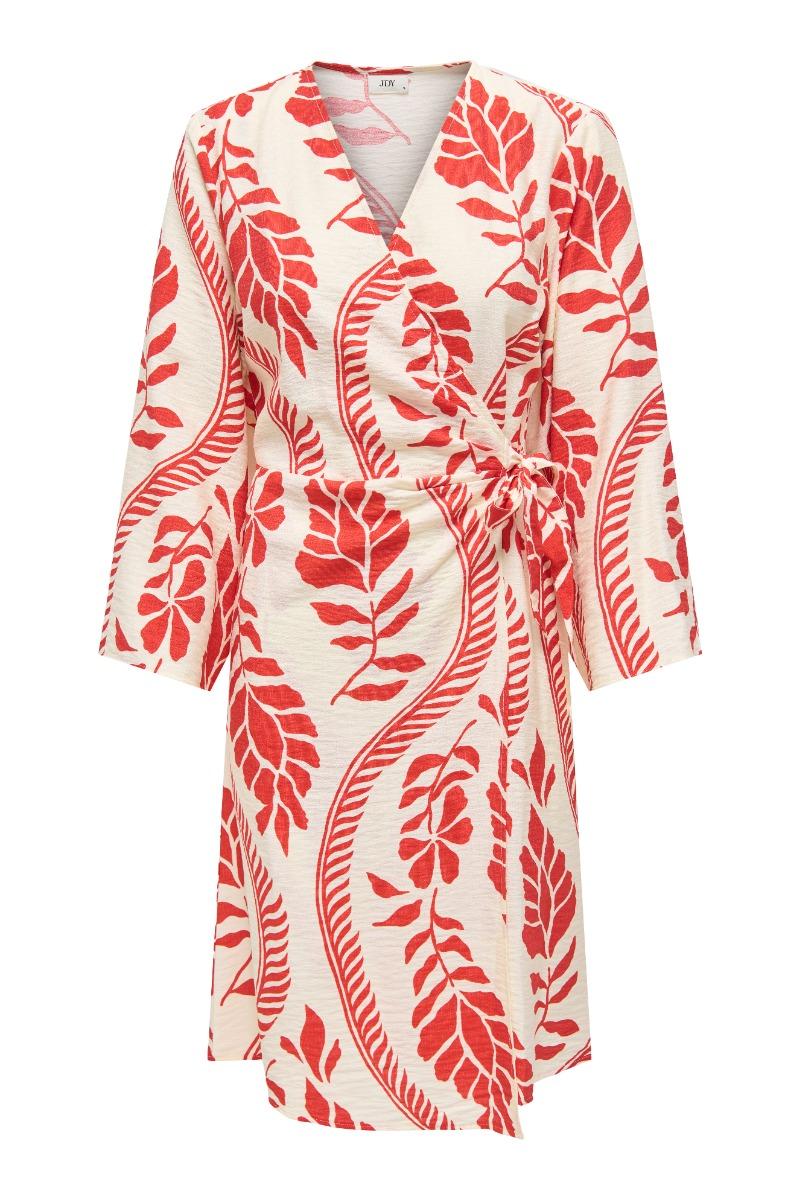 Kjole   Pepper 7 8 Wrap Dress   Papyrus Patrol Flower fra Jdy