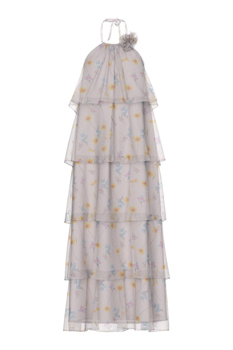 Kjole   Clara Sl Long Layred Dress   Barely Pink (levering Midt Marts) fra Pieces