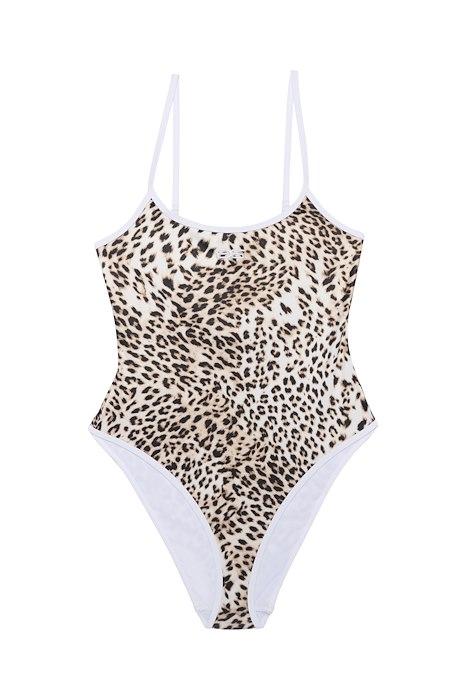 Badedragt   Gz Lelou Swimsuit   Light Leopard (levering Midt Marts) fra Gestuz