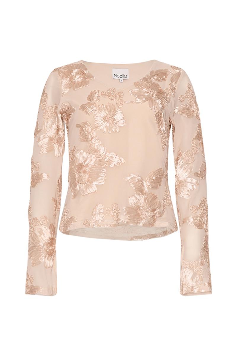 Bluse   Lucille Top   Ivory fra Noella