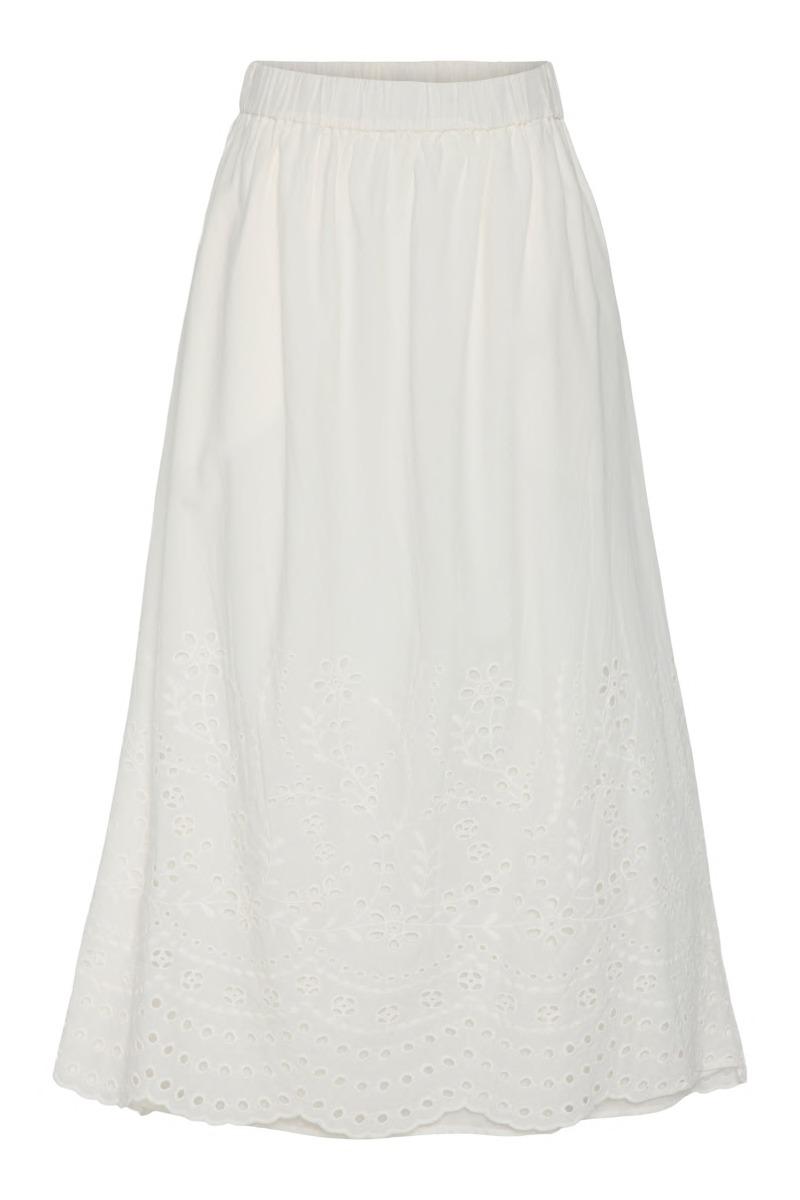 Y.a.s   Nederdel    Luma Hw Long Skirt S.   Star White (levering Midt Marts) fra Yas