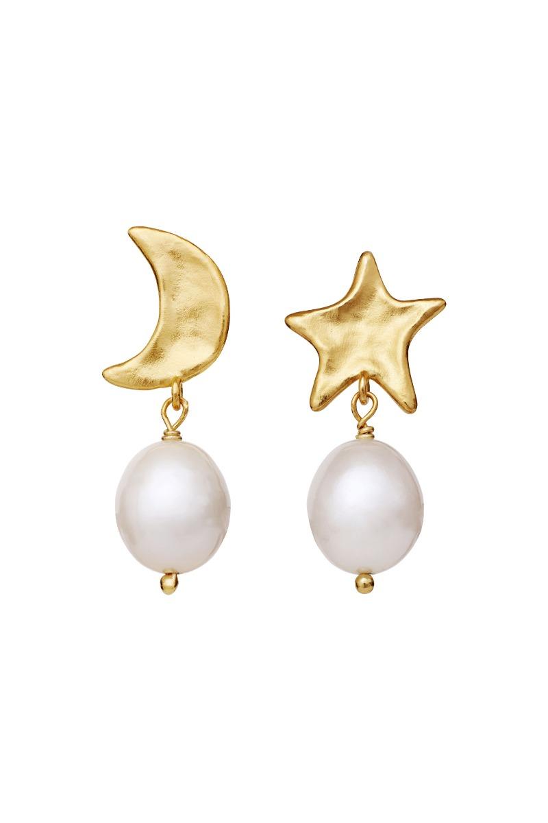 øreringe   Gabrielle Earrings   Guld fra Maanesten