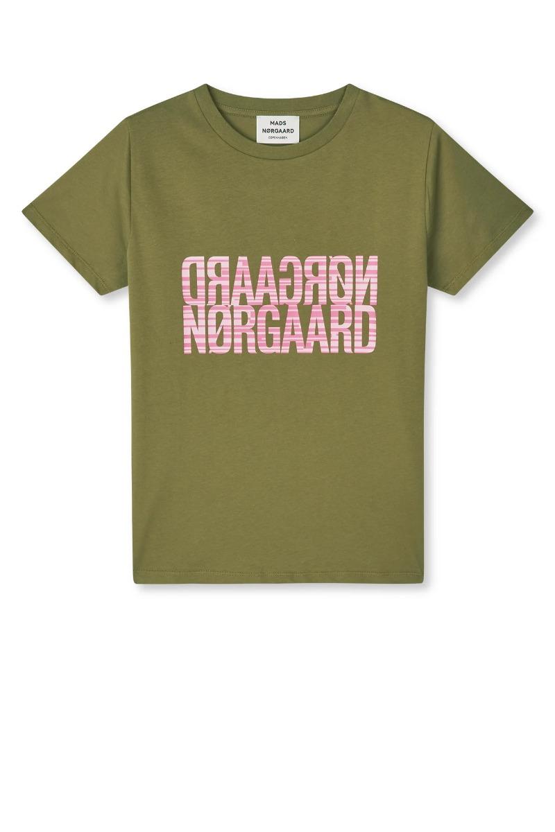 T Shirt   Single Organic Trenda P Tee   Martini Olive fra Mads Nørgaard