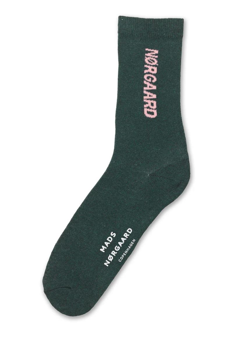 Strømper   Sock Single Play   Dark Green fra Mads Nørgaard