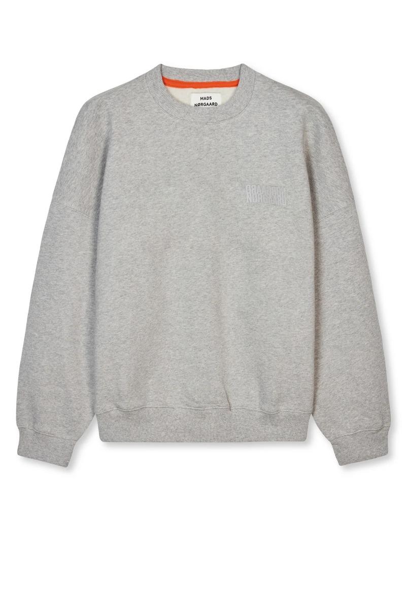 Sweat   Organic Sweat Atli Sweatshirt   Light Grey Melange fra Mads Nørgaard