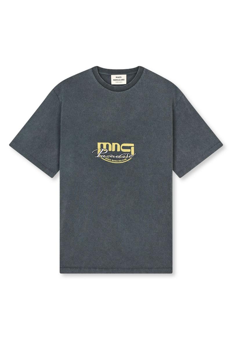 T Shirt   Cotton Jersey Dassel Tee   Black (levering Midt Marts) fra Mads Nørgaard