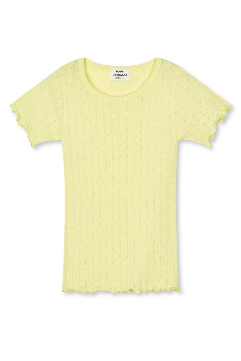 T Shirt   Pointella Trixy Tee   Tender Yellow (levering Midt Marts) fra Mads Nørgaard