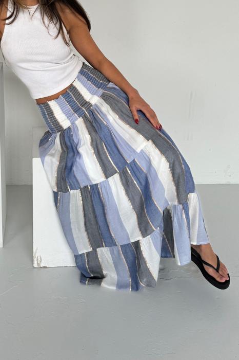 Nederdel   Majse   Blue Stripe fra Continue