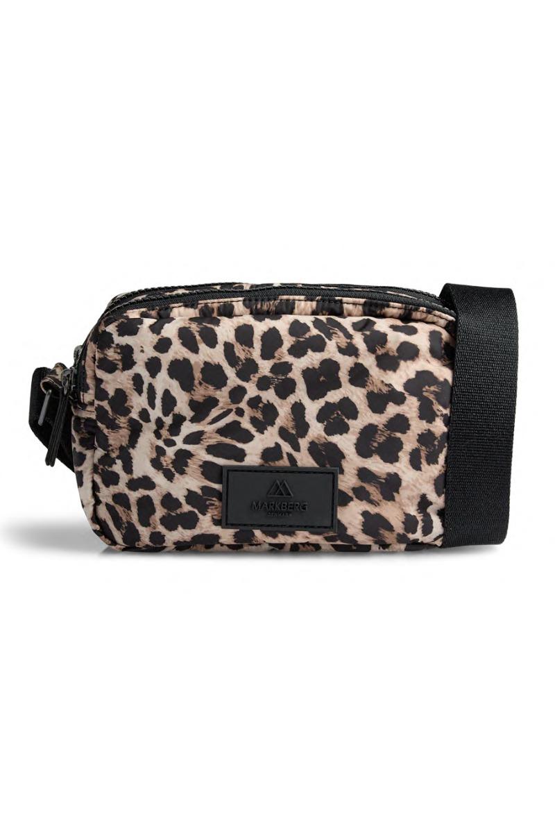 Taske   Lessmbg Crossbody Bag, Recycle   Leopard fra Markberg