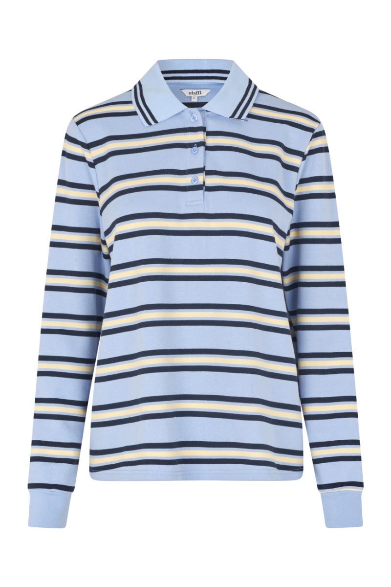 Bluse   Polla M   Cool Blue Stripe fra Mbym