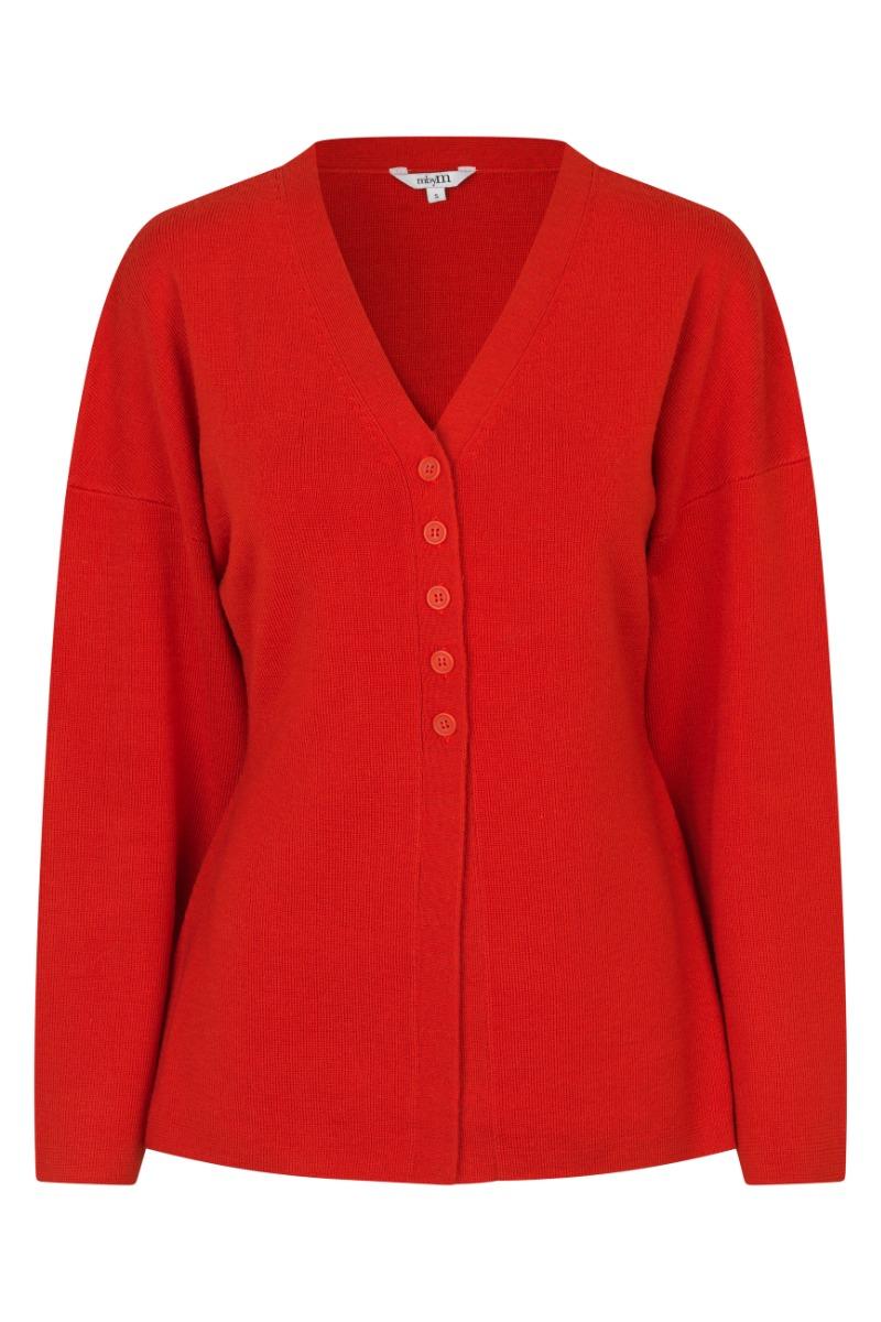 Cardigan   Soni M   Hibiscus Red fra Mbym