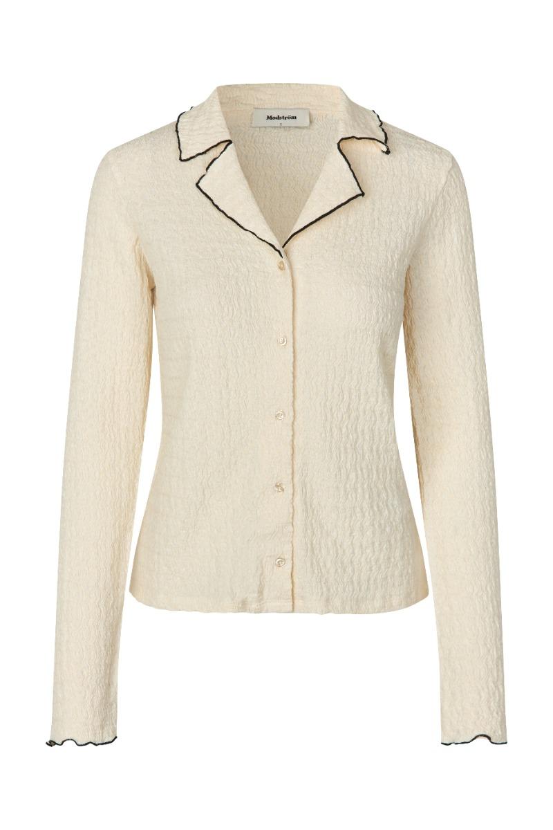Bluse   Mesi Shirt   Soft White fra Modström