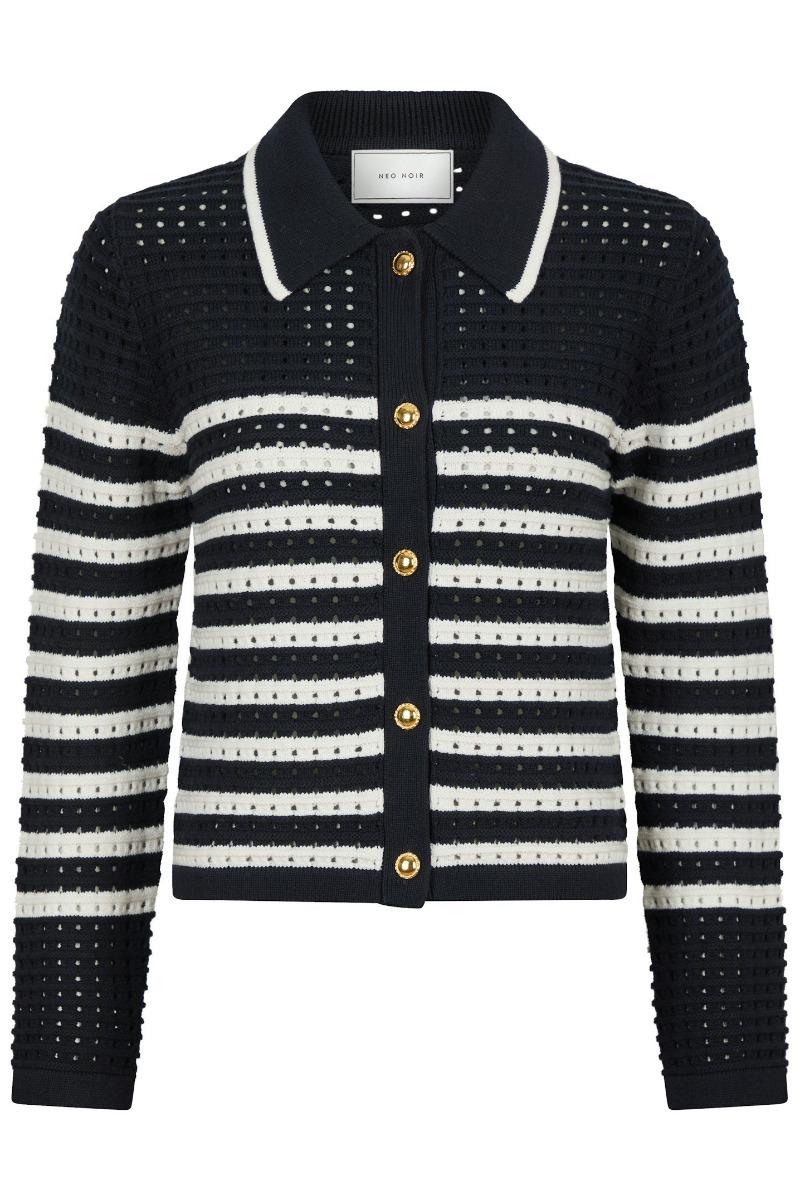 Cardigan   Effie Knit Cardigan   Navy fra Neo Noir
