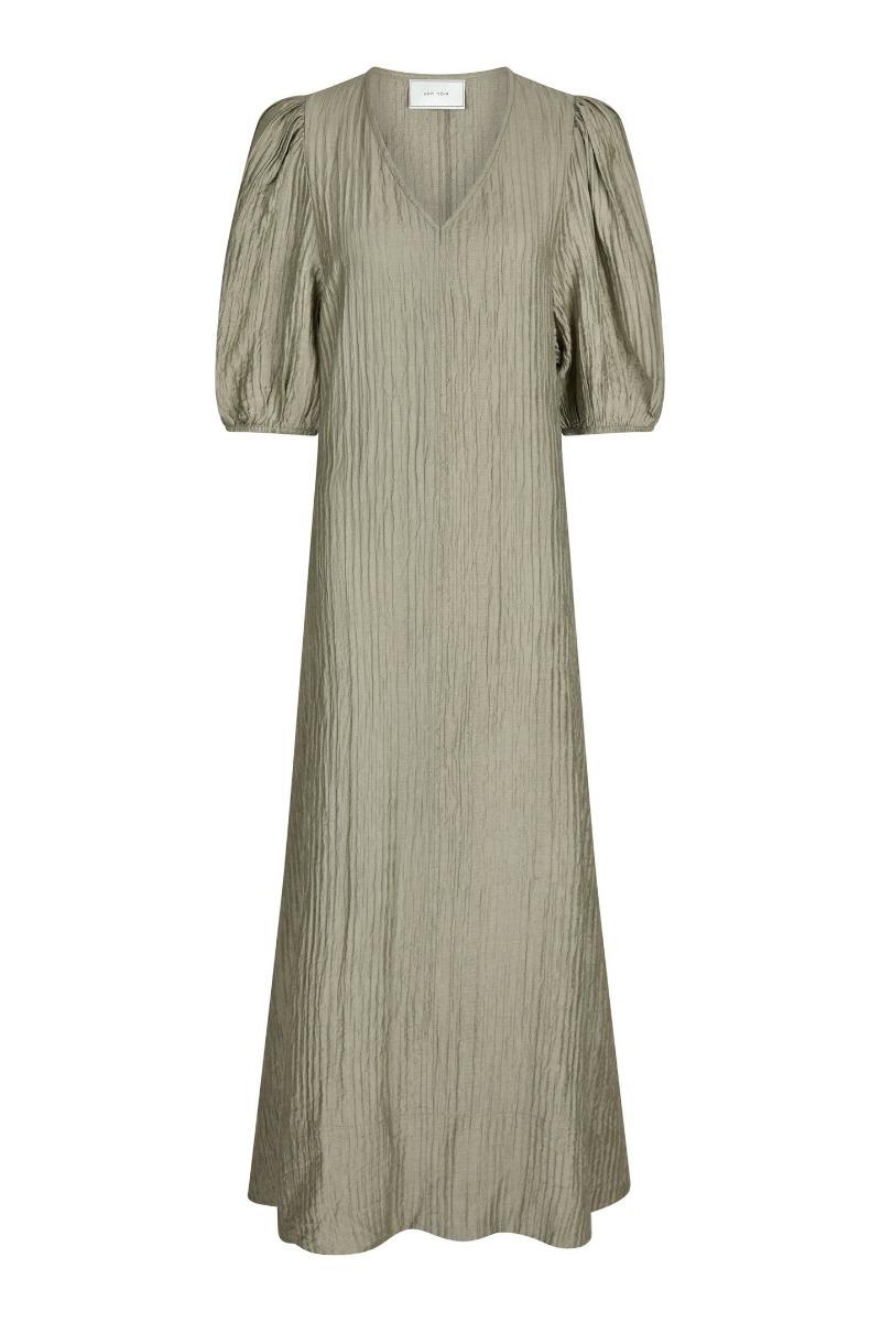 Kjole   Bobbie Crepe Dress   Smoke Green fra Neo Noir