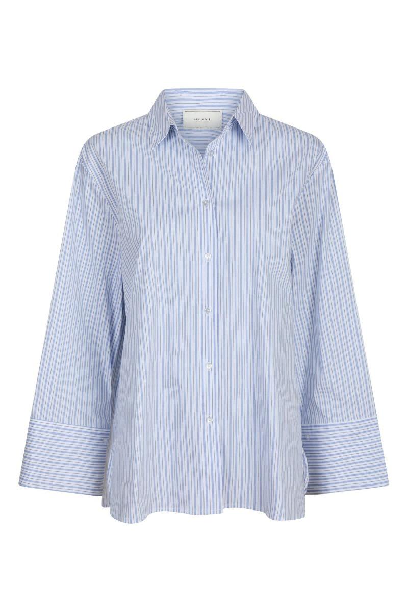 Skjorte   Dita Mini Stripe Shirt   Light Blue fra Neo Noir