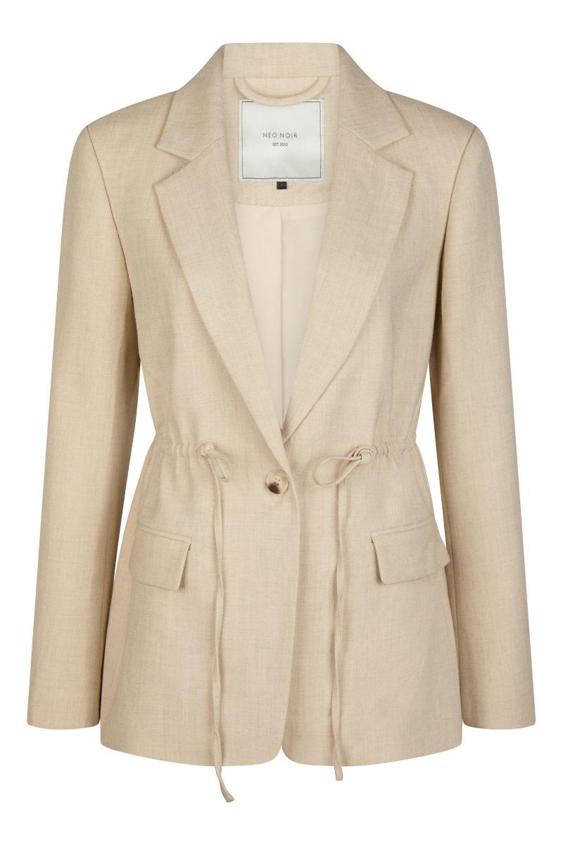 Blazer   Jemmie Melange Blazer   Beige Melange fra Neo Noir