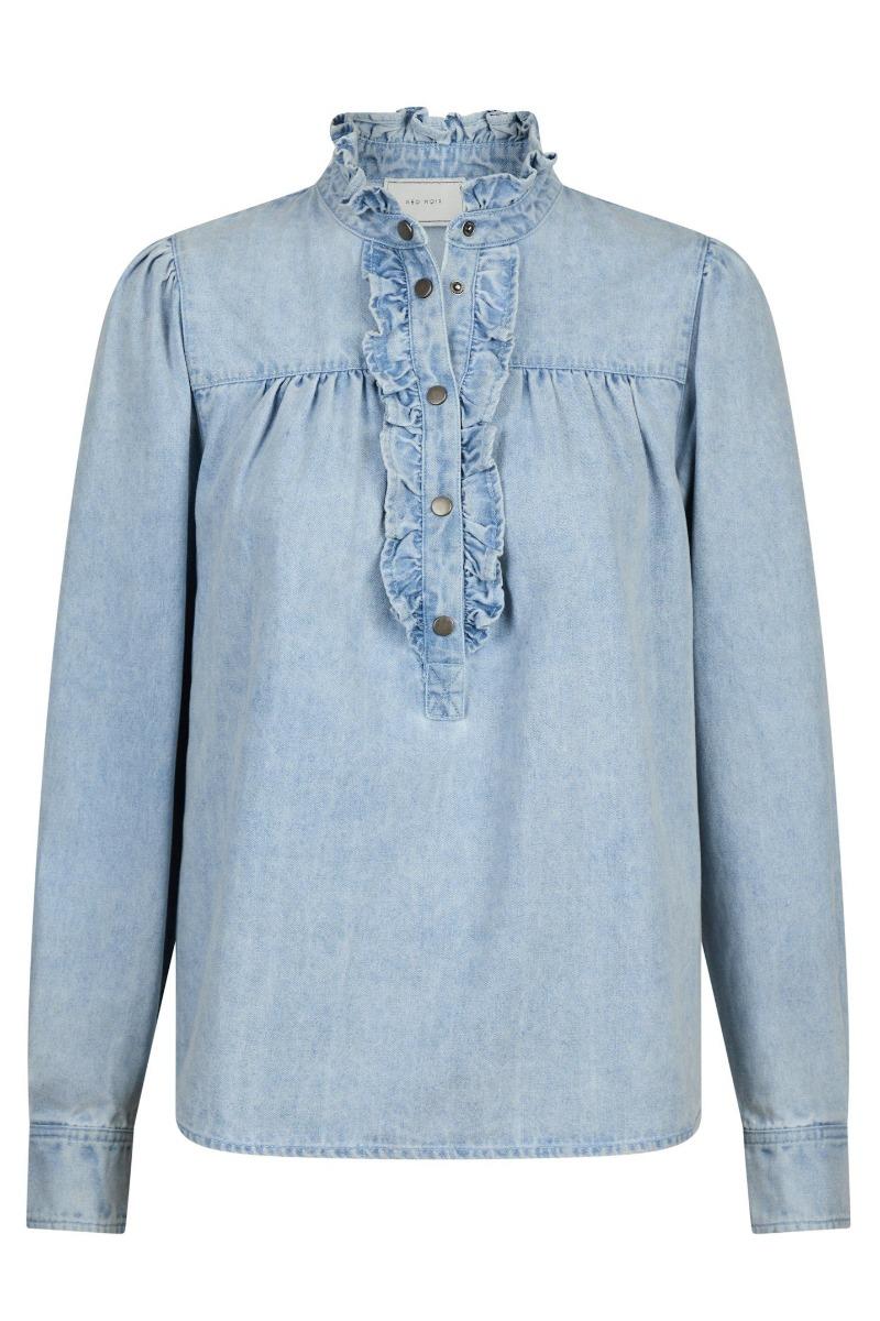 Skjorte   Justine Denim Shirt   Light Blue fra Neo Noir