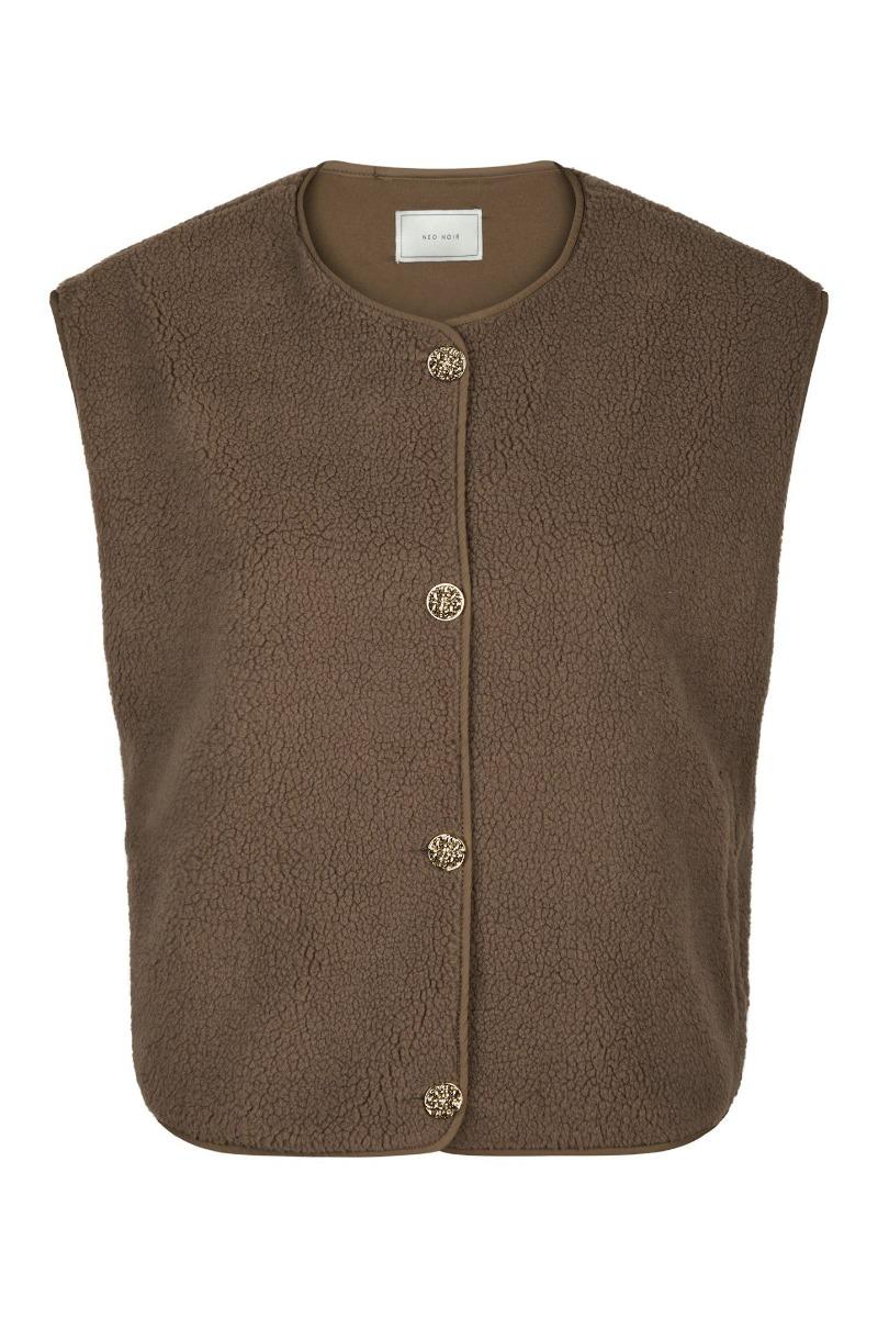 Vest   Mariko Teddy Vest   Taupe fra Neo Noir