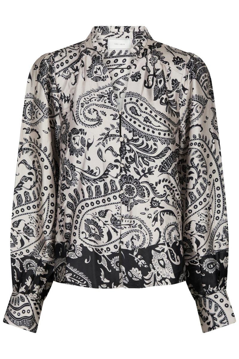 Bluse   Massima Deco Paisley Blouse   Creme fra Neo Noir