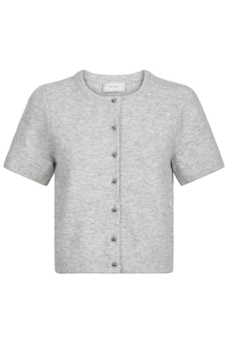 Cardigan   Mitta Knit Cardigan   Grey Melange fra Neo Noir