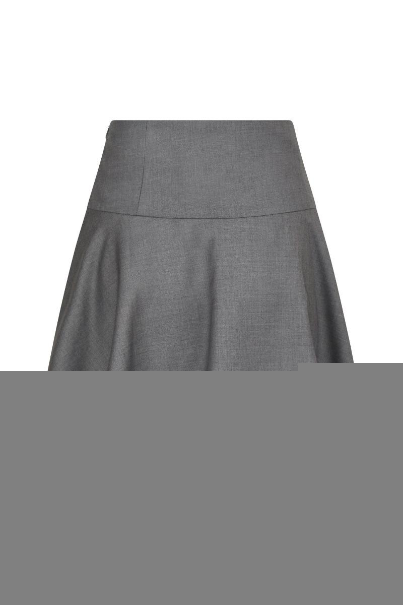 Nederdel Pamelo Skirt Dark Grey Melange fra Neo Noir