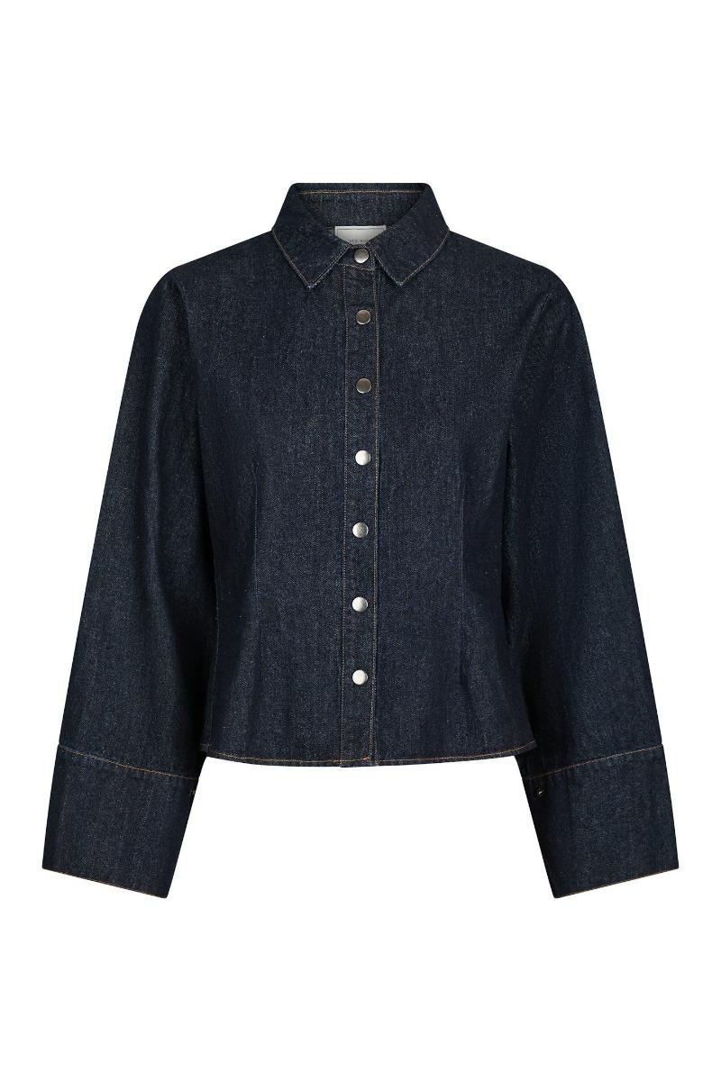 Skjorte   Rosa Denim Shirt   Dark Blue fra Neo Noir