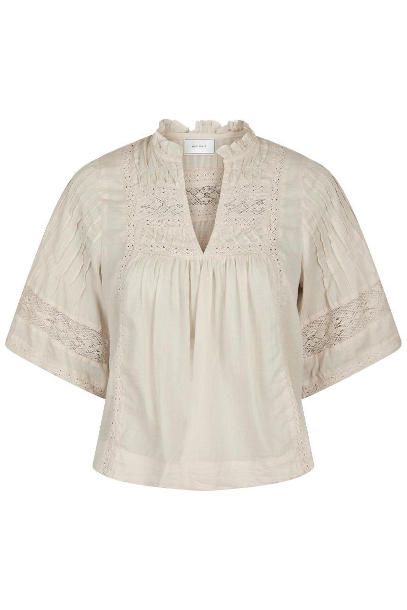 Bluse   Siama S Voile Blouse   Ivory fra Neo Noir