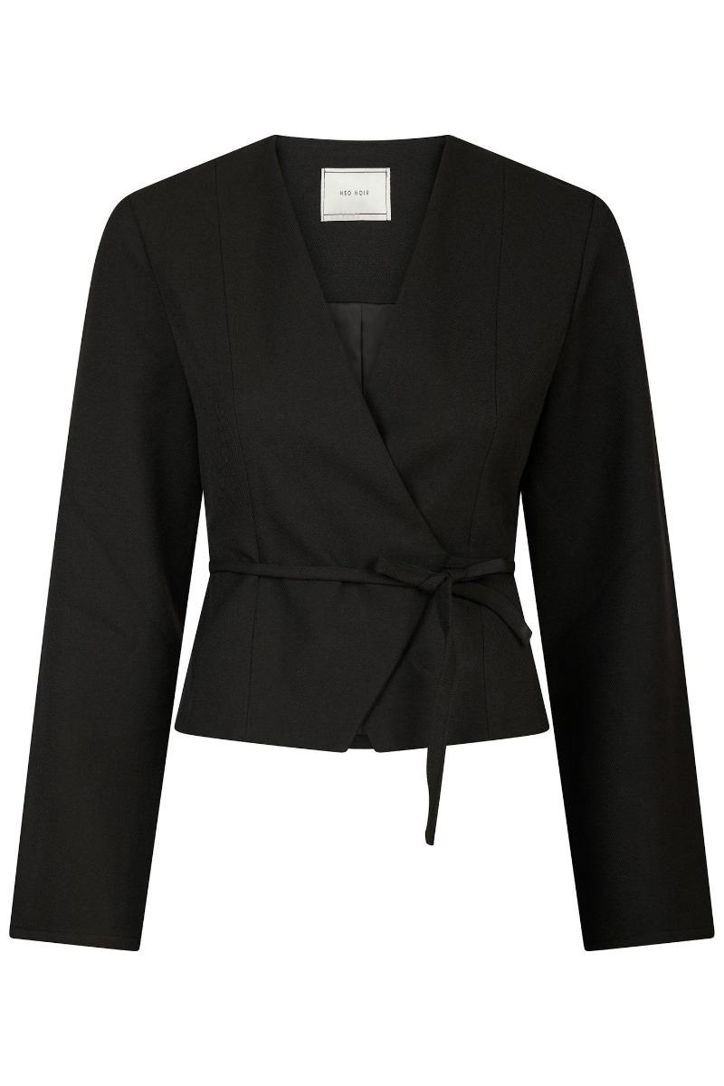 Bluse   Simmi Wrap Blouse   Black fra Neo Noir
