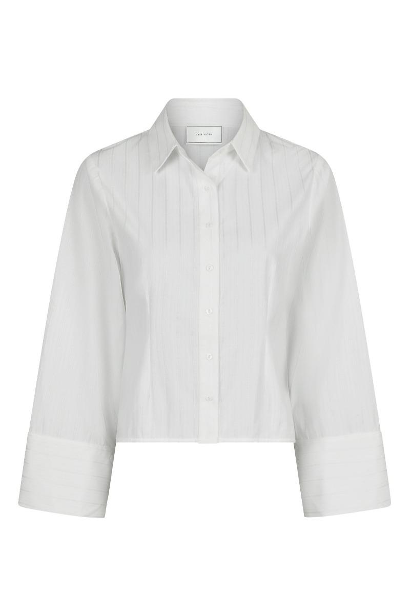 Skjorte   Rosa Solid Shirt   White fra Neo Noir