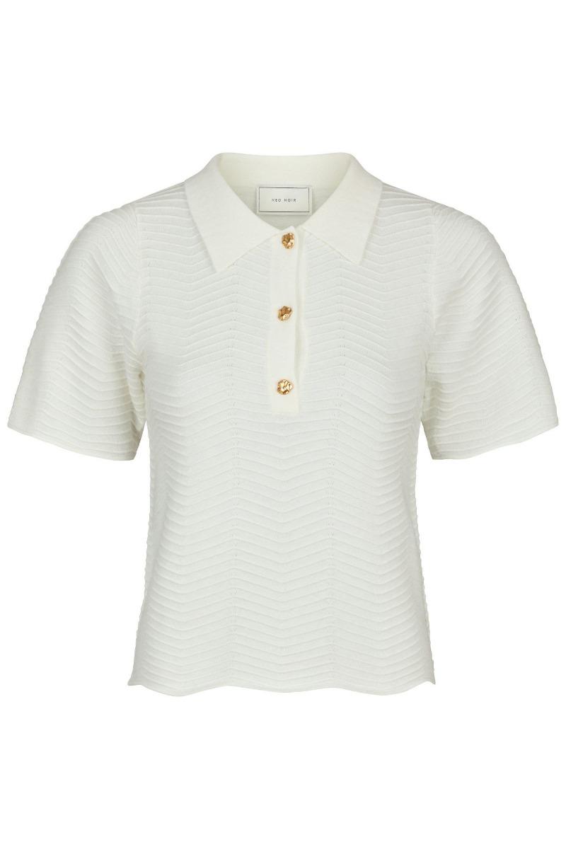 T Shirt   Soko Wave Knit Tee   Off White fra Neo Noir