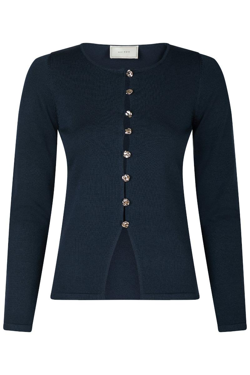 Cardigan   Teller Knit Blouse   Dark Navy fra Neo Noir