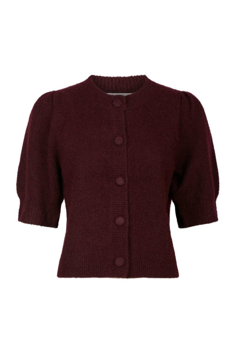 Cardigan   Trudy Knit Cardigan   Wine fra Neo Noir
