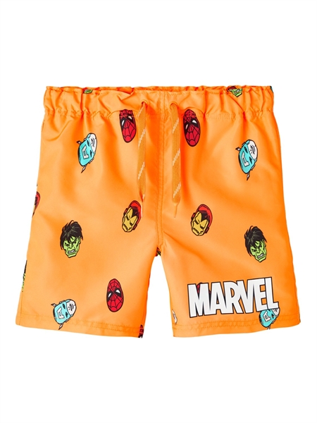 Marvel Badeshorts Mag Orange Pop fra Name It