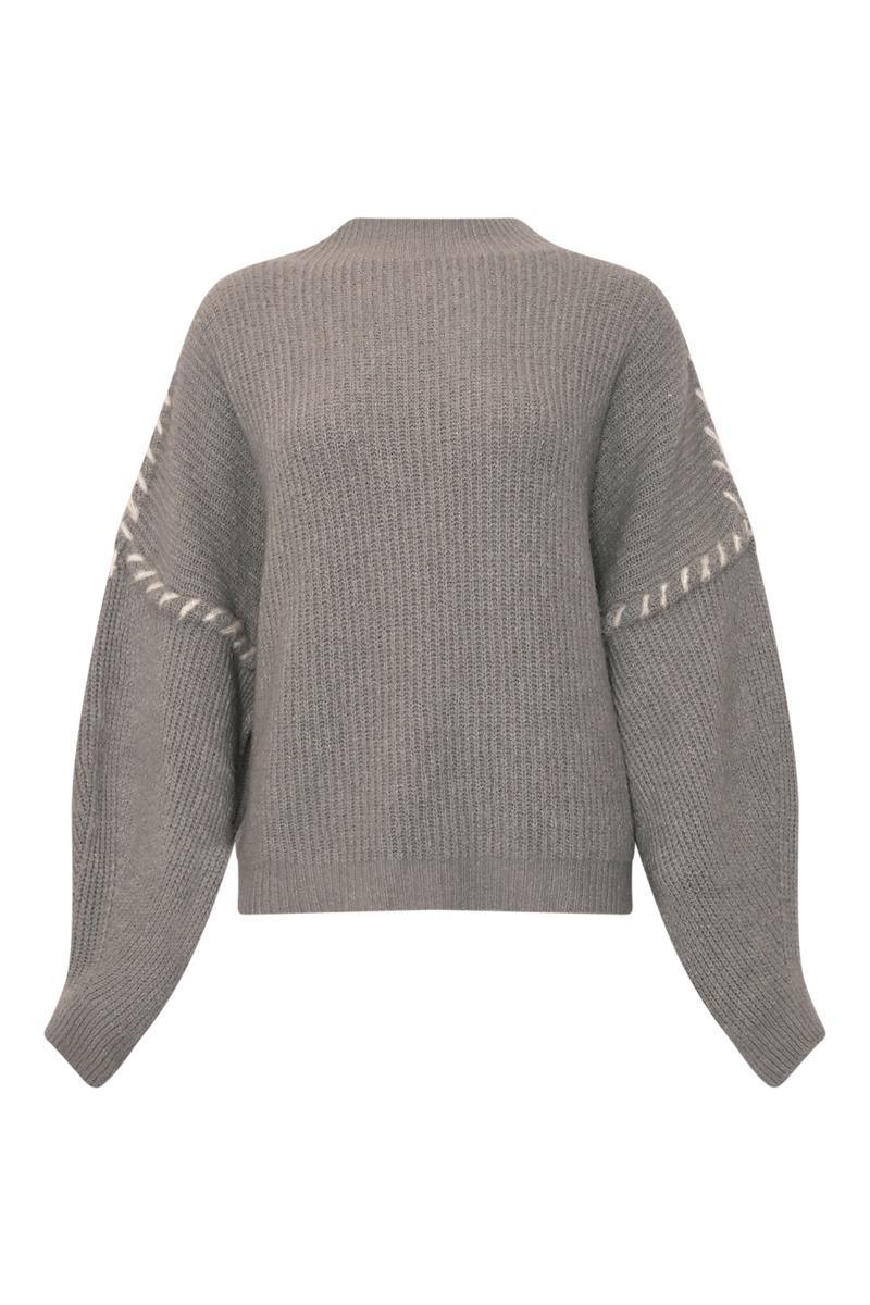Strik   Olli Knit   Light Grey fra Noella