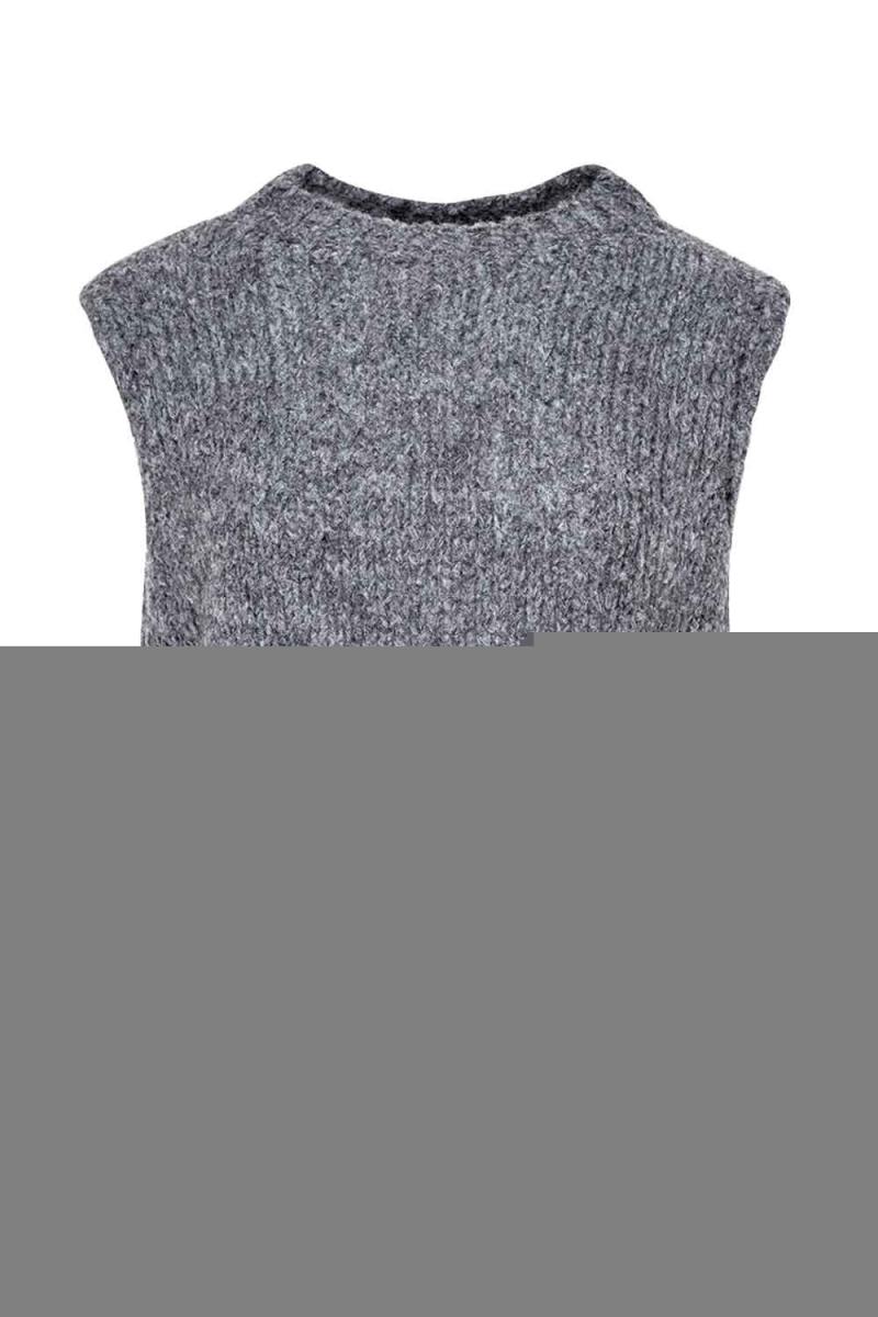 Vest   Kala Vest   Dark Grey Melange fra Noella