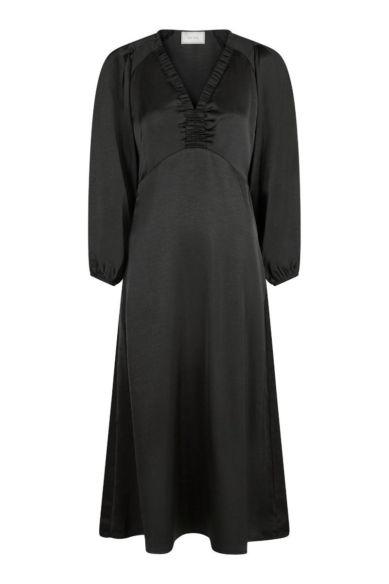 Kjole   Isobel Heavy Sateen Dress   Black fra Neo Noir